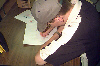 click to see one of our students hard at work