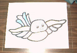 example of glass painting