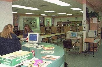 view of the library
